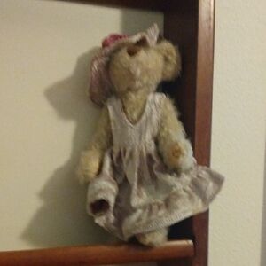 Teddy Bear with Dress and Hat.